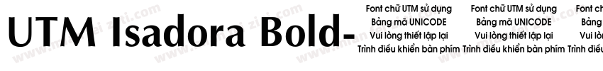 UTM Isadora Bold字体转换